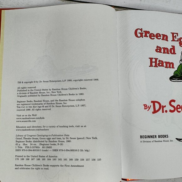 Dr. Seuss Childrens Book Bundle One Fish Two Fish, Hop On Pop, Green Eggs & Ham - Picture 5 of 11